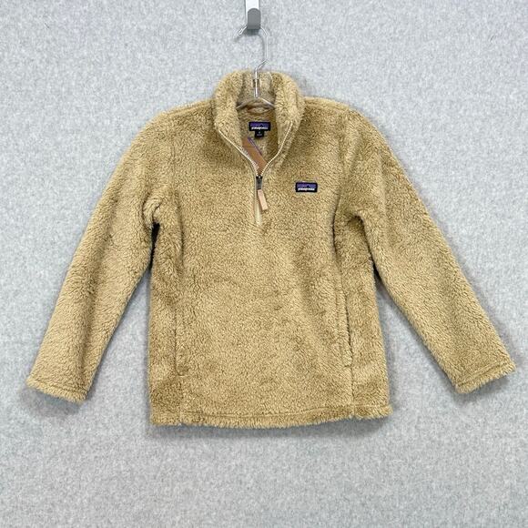 Patagonia Los Gatos 1/4 Zip Pullover Girls M 10 High Pile Fleece Gorpcore Cozy
